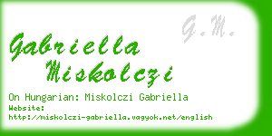 gabriella miskolczi business card